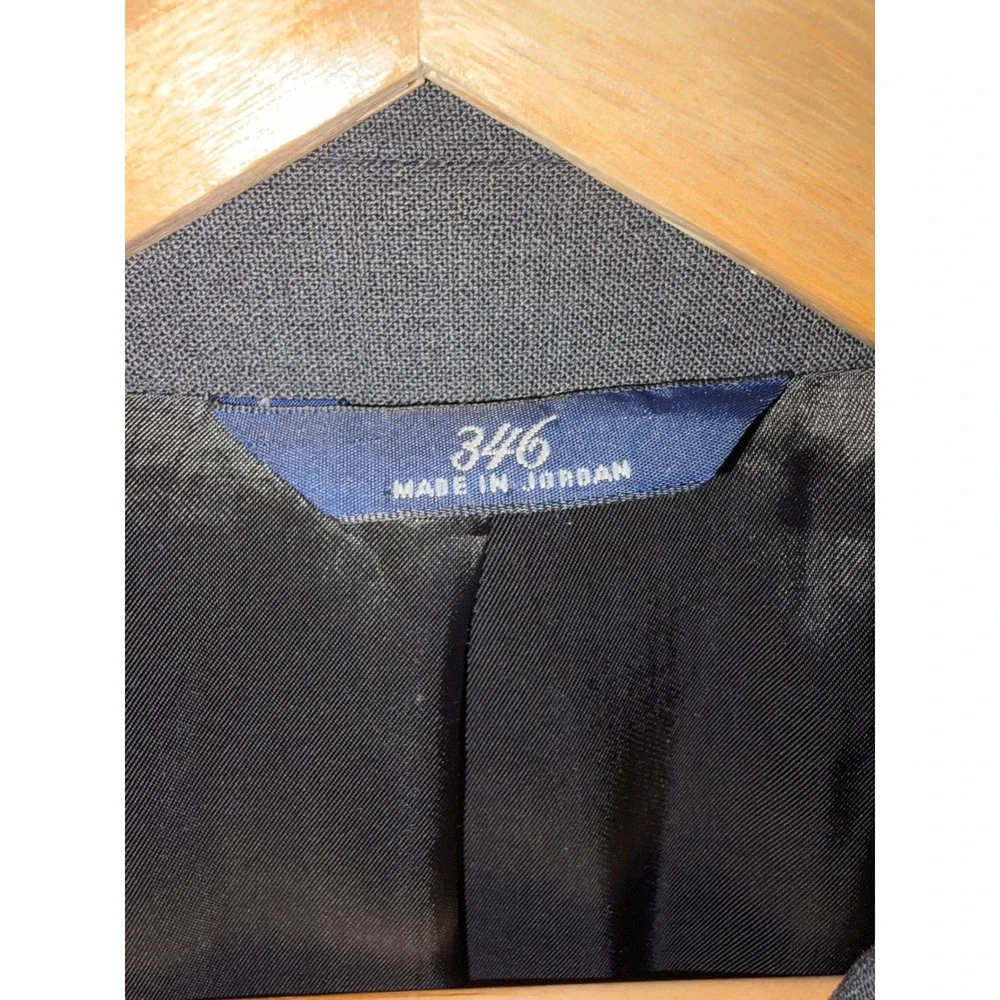 Brooks Brothers 346 Mens 43R Blazer Charcoal Gray Stretch Wool 3 Button SuitCoat